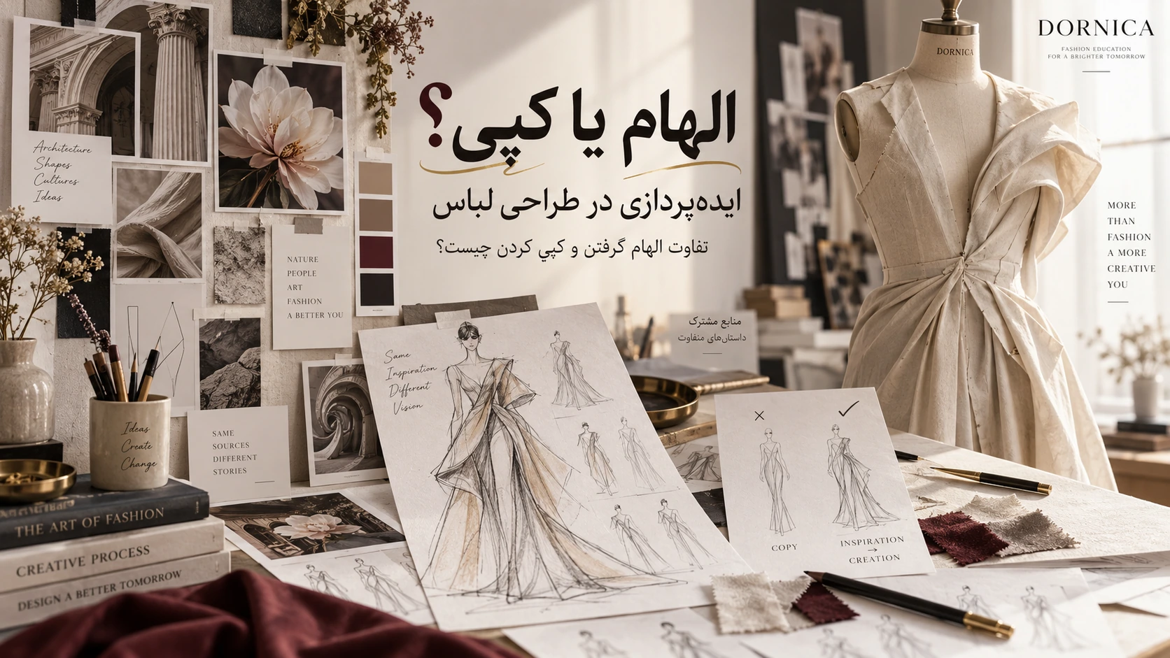 ایدهپردازی در طراحی لباس؛ تفاوت الهام گرفتن و کپی کردن چیست؟